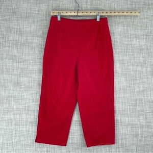 Boston Proper Crop pants Womens Size 6 red 2081